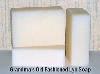 Grandmas Lye Soap Plain Unscented Pure Lard Homemade