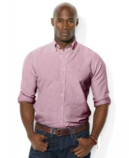 Polo Ralph Lauren Big and Tall Shirt, Classic Solid Twill Shirt   Mens
