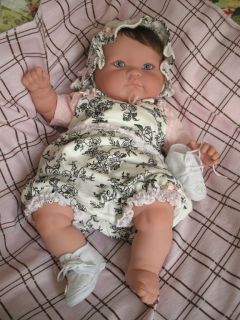Reborn Berenguer Baby Girl Doll *Madeline in Toile Boutique Layette