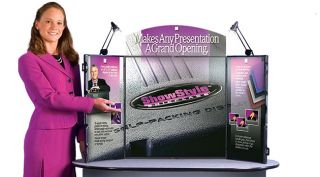 Black Showstyle Briefcase Table Top Trade Show Display