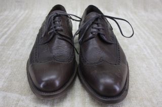Magnanni Mens Raso Wingtip Oxford Lace Up Shoes Size 7 5 Brown Leather