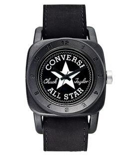 Converse Watch, Unisex 1908 Premium Black Suede Strap 43mm VR026 005
