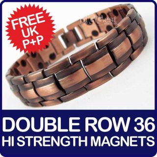 New Stylish Magnetic Bracelet Copper Finish 36 Magnets