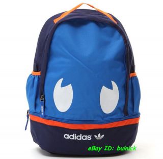 Adidas Chouky Backpack Blue Navy Orange Wolf Trefoil School College