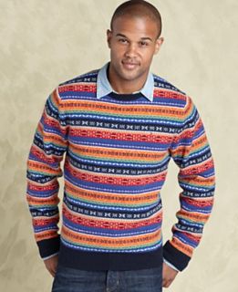 Tommy Hilfiger Sweater, Multi Fair Isle Crew Neck Sweater