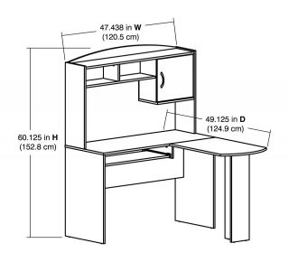 Office Furniture U Shaped Desk With Hutch Desk Sets Fancy Burl Wood