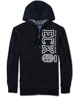 Ecko Unltd Hoodie, Stacked Logo Sherpa Hooded Sweatshirt