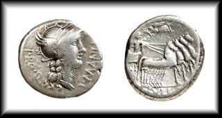 Dictator Sulla Roma Silver Denarius Coin 4 Horse Chariot Military Mint
