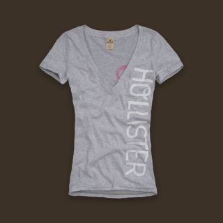 Hollister Manhattan Beach Grey T Shirt Women Junior M L