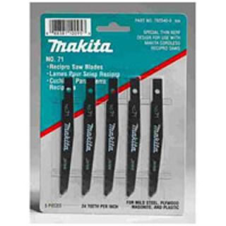 Makita 7925409 Reciprocating Saw Blades 5 Pack