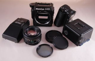 Mamiya 645 Super Camera Outfit Winder AE Prism 80mm F2 8 N Lens 120
