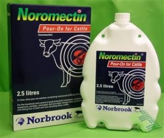 Noromectin Pour on Ivermectin Ivomec Biting Lice Lungworms Horn Flies