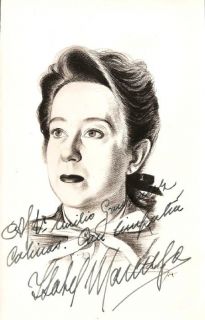 Isabel Marengo Argentine Soprano Original Signature