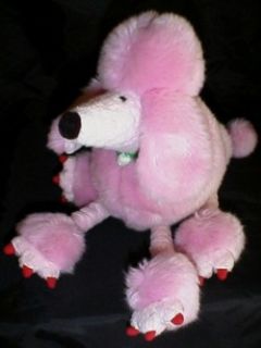 Manhattan Toy Gigi Pink Poodle 9 Floppy Legs Red Toenails Plush
