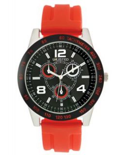 Unlisted Watch, Mens Orange Silicone Strap 50mm UL1219   All Watches