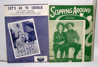 Sheet Music Lot of 2 Jimmy Wakely Margaret Whiting L7159 ARRI