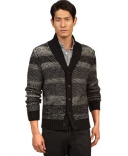 Kenneth Cole New York Sweaters, Striped Shawl Collar Cardigan