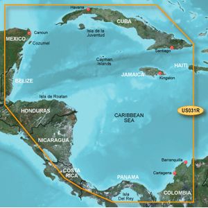 Garmin Bluechart G2 HXUS031R Southwest Caribbean Micros