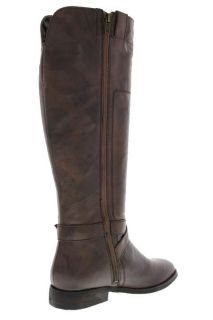 Marc Fisher New Artful Brown Leather Embellished Flats Knee High Boots