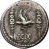 Mark Antony 31BC Actium Silver Denarius Legion X