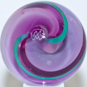 Marble Mark Matthews Lavender Ribbon Core Early Signed Mm