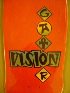 Vision Mark Rogowski Gator Ramp Skateboard Red Stain