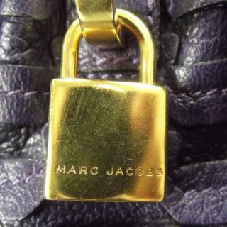 Marc Jacobs Leather St Marks Stam Bag Purse Purple MJ