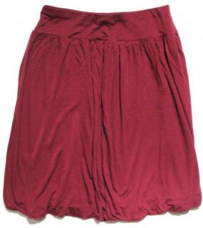 Womens s Small Velvet Brand Marron Knit Bubble Skirt