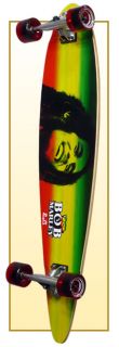 Bob Marley Graphic Complete Longboard Pintail Skateboar
