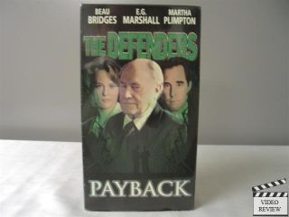 Defenders   Payback VHS Beau Bridges, E.G. Marshall, Martha Plimpton