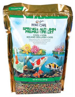 Pond Care 180A 19 oz Spring Autumn Cool Water Koi Fish Food Pellets