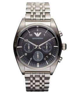 Emporio Armani Watch, Mens Chronograph Stainless Steel Bracelet 43mm