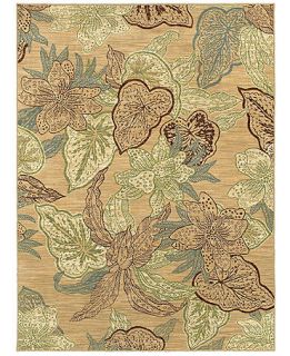 Shaw Living Area Rug, American Abstracts Collection 37200 Naples Gold