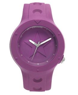 Converse Watch, Unisex Rookie Purple Silicone Strap 43mm VR001 460