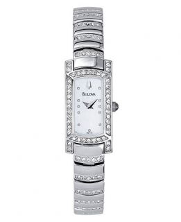 Bulova Watch, Womens Crystal Bracelet 15mm 96T13   All Watches