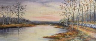 Martha Elizabeth Austin (1880 1980) Texas Artist Original Landscape