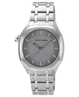 Vince Camuto Watch, Mens Stainless Steel Bracelet 42mm VC 1004GNSV