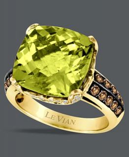 Le Vian 14k Gold Ring, Lemon Quartz (7 1/3 ct. t.w.), Chocolate and