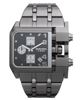Diesel Watch, Chronograph Gunmetal Tone Stainless Steel Bracelet