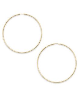 14k Gold Earrings, Endless Hoop Earrings (45mm)   Earrings   Jewelry