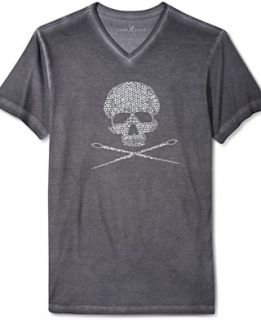 Marc Ecko Cut & Sew T Shirt, Studded Skull and Needles Graphic T Shirt