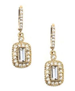 Givenchy Earrings, Goldtone Crystal Drops   Fashion Jewelry   Jewelry