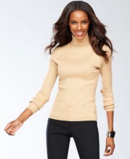INC International Concepts Ribbed Knit Surplice Neck Sweater & Skinny