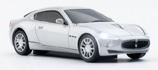 Pawas Click Car Mouse Maserati Granturismo Silver Wireless Officially