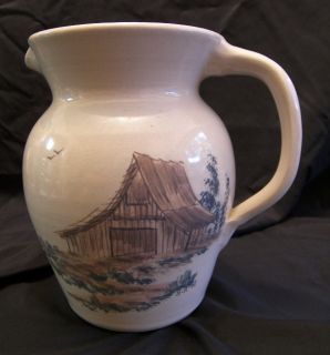 Paul Storie Marshall Pottery Pitcher Texas Hand Made