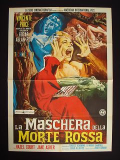 Masque of The Red Death Italian Poster Vincent Price