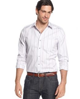 Tasso Elba Shirt, Meadow Stripe Woven Shirt