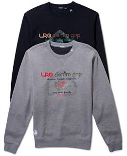 LRG Big and Tall Crew Neck Fleece, Very Denim Friendly Sweatshirt