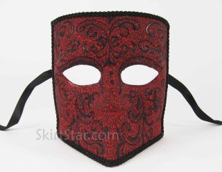 This beautiful masquerade mask can be a display piece or worn using