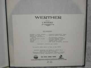 Massenet Werther 3 LP Box Cetra Everest s 436 3